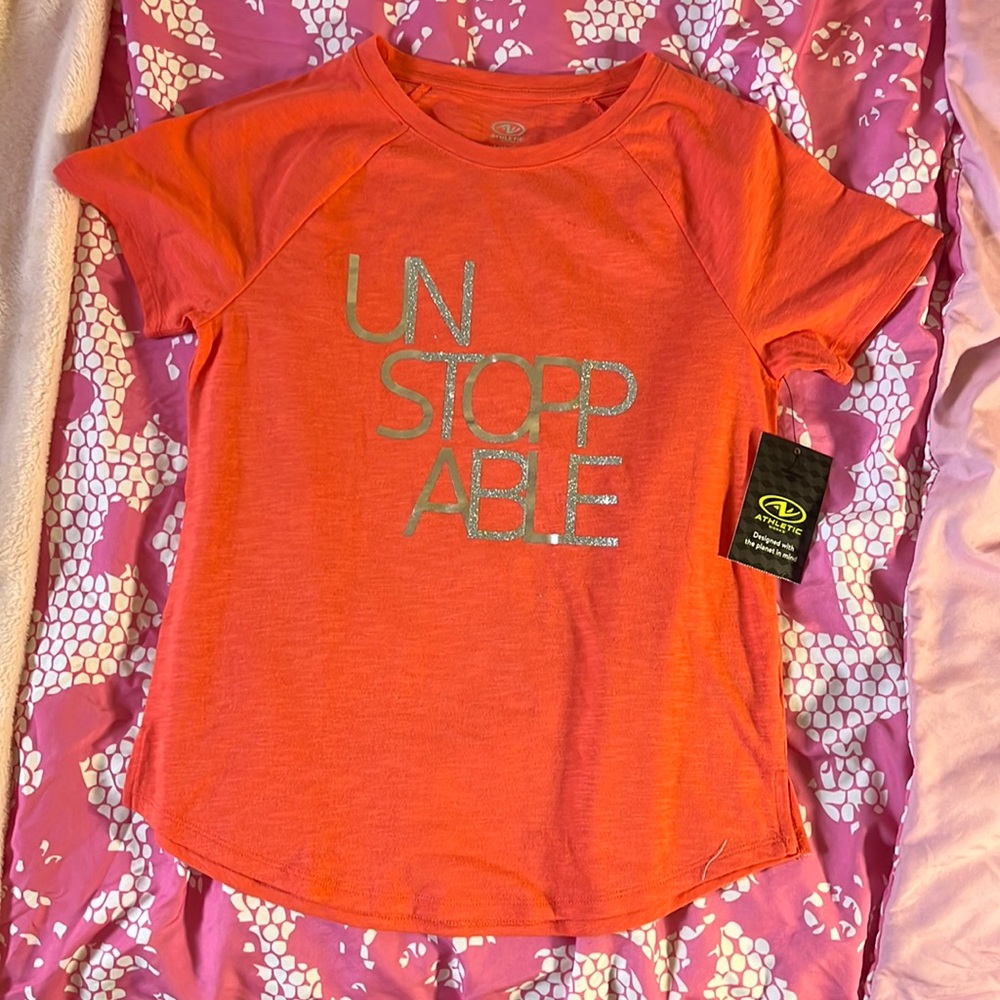 Athletic Works Girls “Unstoppable” Workout T-shirt